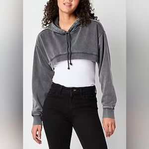 Arizona Juniors Womens Long Sleeve Hoodie Size L Grey